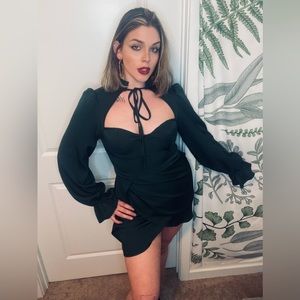 Emerald Green Classy Mini Dress